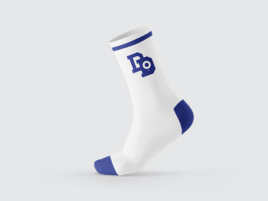 DD Socks - Double D Logo - White