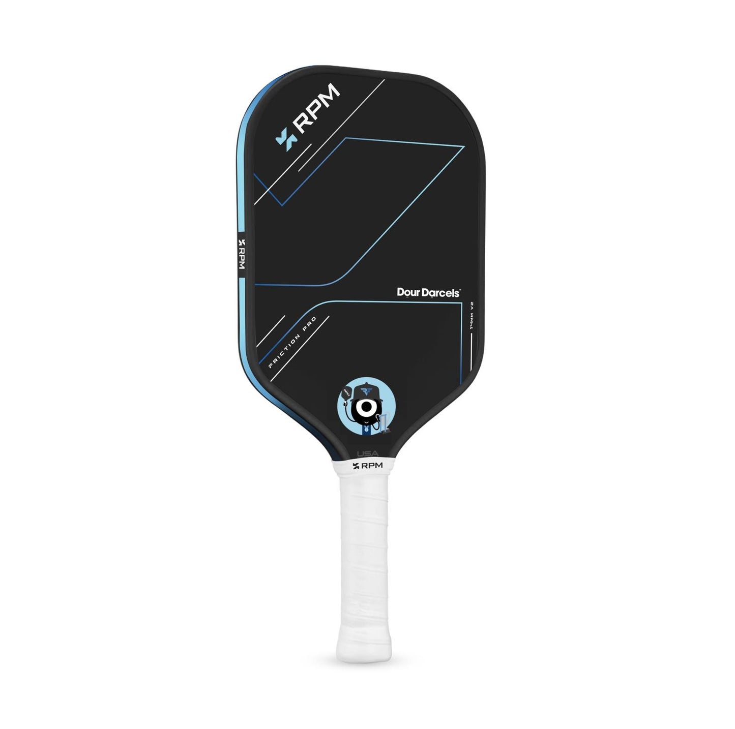 RPM x Dour Darcels - Ryan Fu Limited Edition - RPM Friction Pro 14MM Elongated V2 Pickleball Paddle